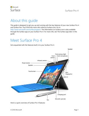 Microsoft surface pro 5 user guide pdf